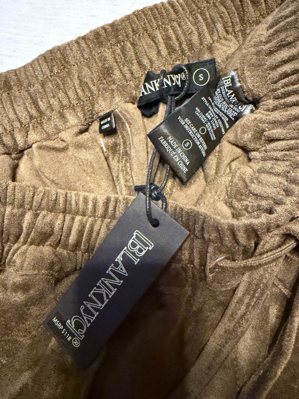 Blank NYC Faux Suede Palazzo Pants - Picture 5 of 6